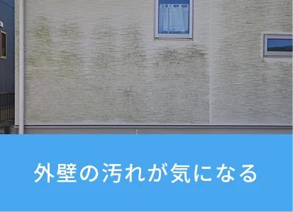 外壁の汚れが気になる
